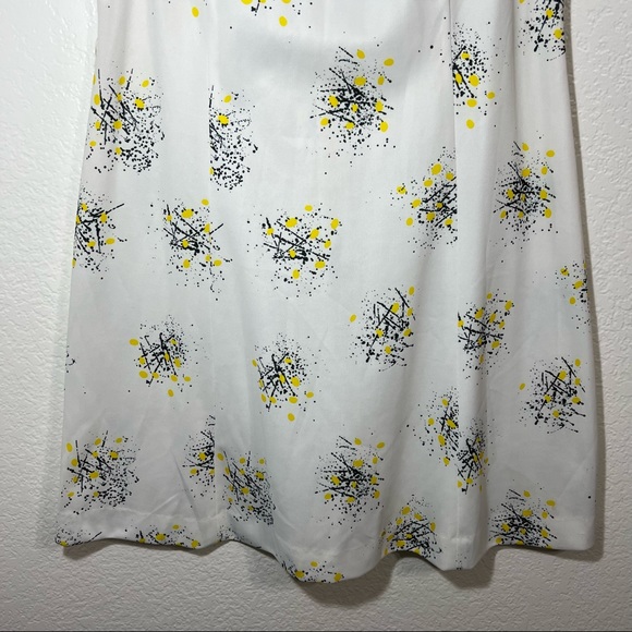 Vintage 60s 70s abstract floral shift dress. Size 16 - Picture 5 of 10